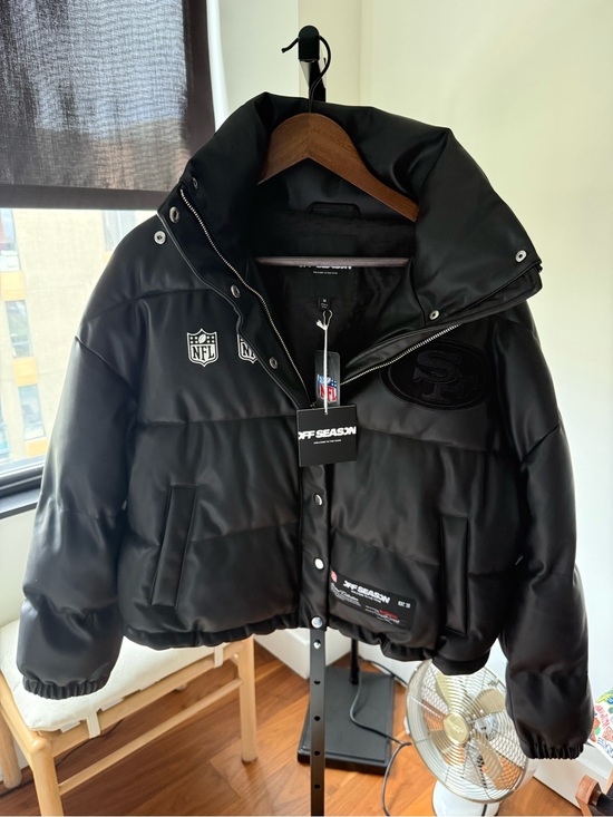 NFL Jackets & Blazers - NFL Black Quilted Off-Season Jacket - San Francisco 49ers - Medium
